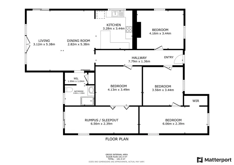 Floorplan of Homely rural property listing, 139 Pira Road, Nyah West VIC 3595