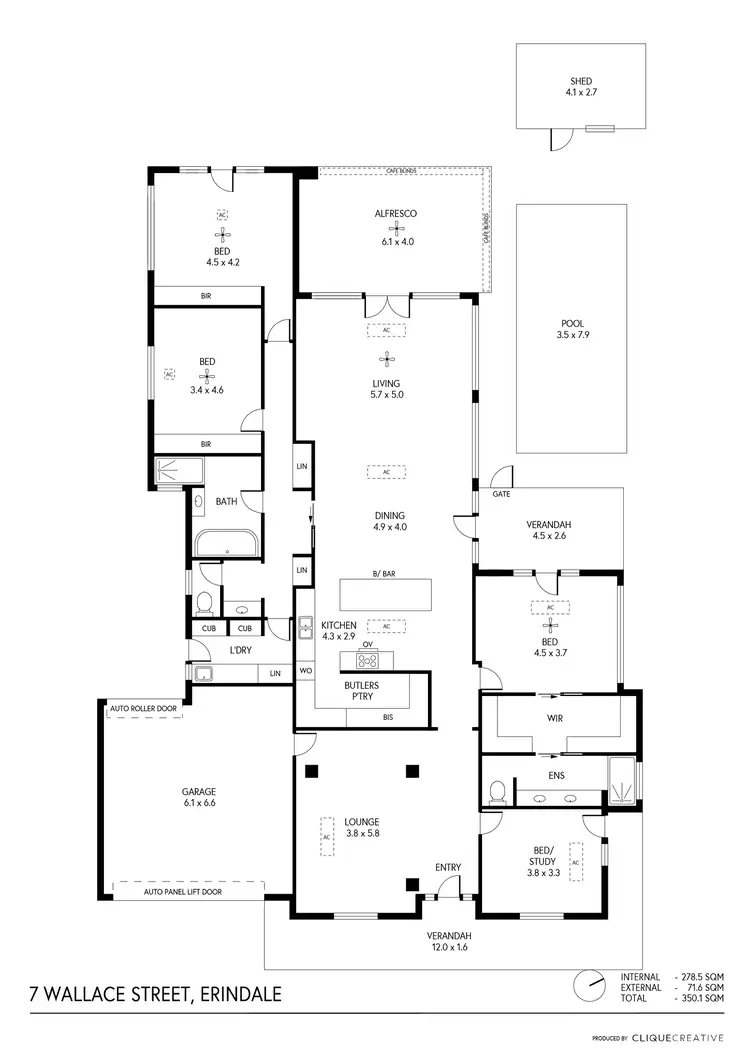 Floorplan of Homely house listing, 7 Wallace Street, Erindale SA 5066