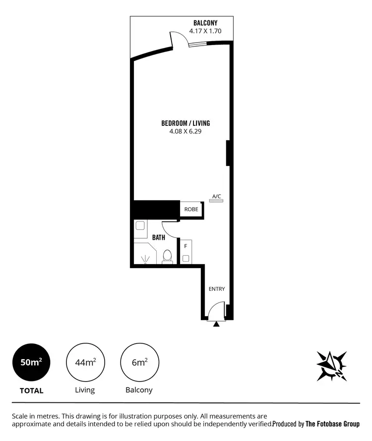 Floorplan of Homely apartment listing, 120/61 Hindmarsh Square, Adelaide SA 5000