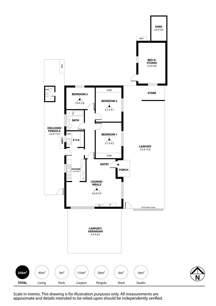 Floorplan of Homely house listing, 17 Malwa Street, Osborne SA 5017