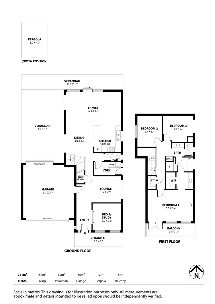 Floorplan of Homely house listing, 8 Rawson Drive, Allenby Gardens SA 5009
