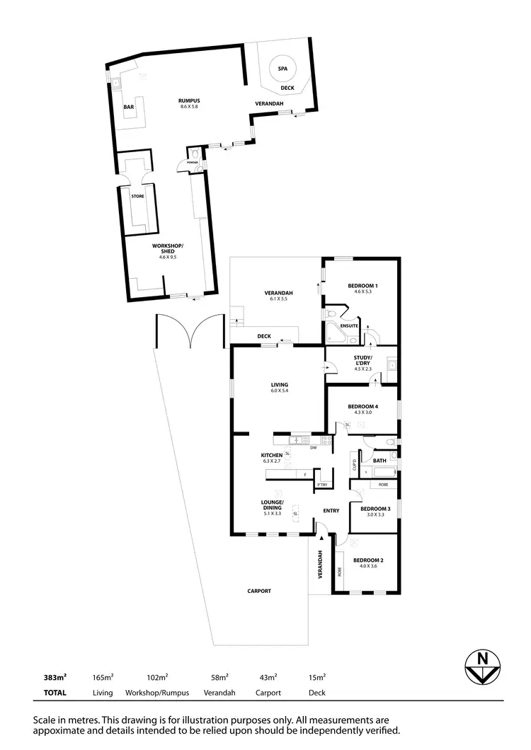Floorplan of Homely house listing, 21 Loader Crescent, Port Willunga SA 5173