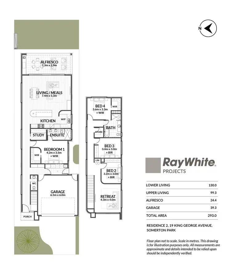 Floorplan of Homely house listing, Lots 1 & 2, 19 King George Avenue, Somerton Park SA 5044