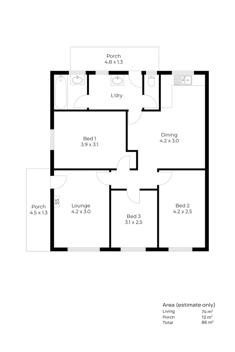 Floorplan of Homely house listing, 38 & 40 Yongala Street, Taperoo SA 5017