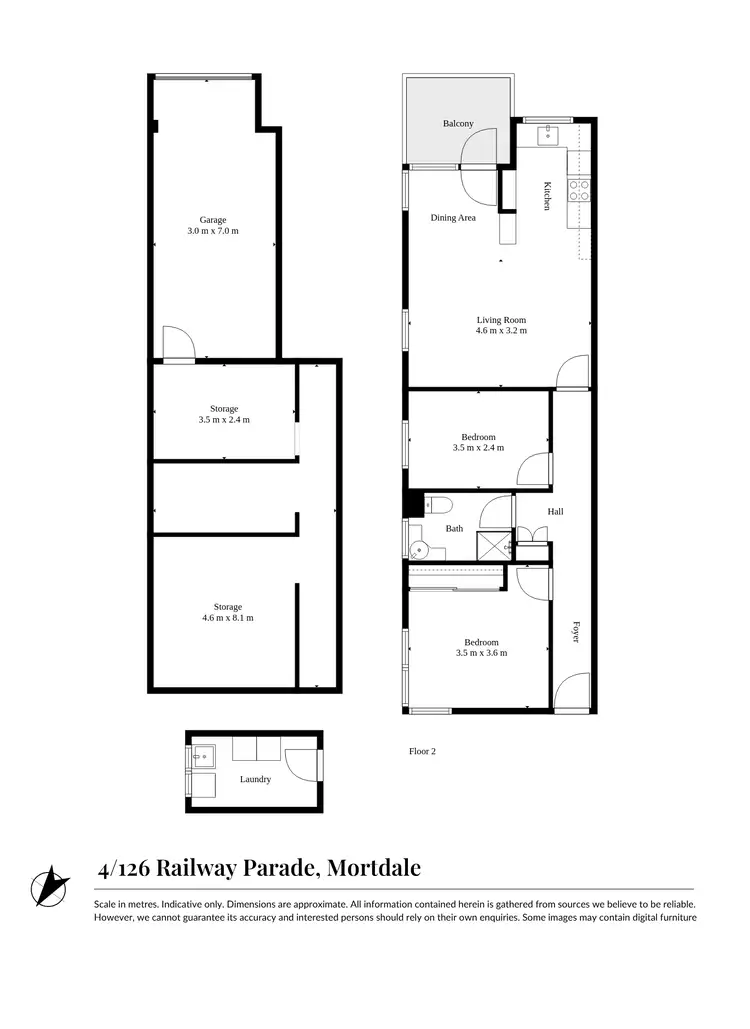 Floorplan of Homely apartment listing, 4/126 Railway Parade, Mortdale NSW 2223