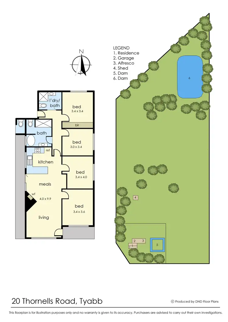 Floorplan of Homely rural property listing, 20 Thornells Road, Tyabb VIC 3913