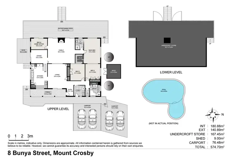 Floorplan of Homely rural property listing, 8 Bunya Street aka 11 Moledina Crescent, Mount Crosby QLD 4306