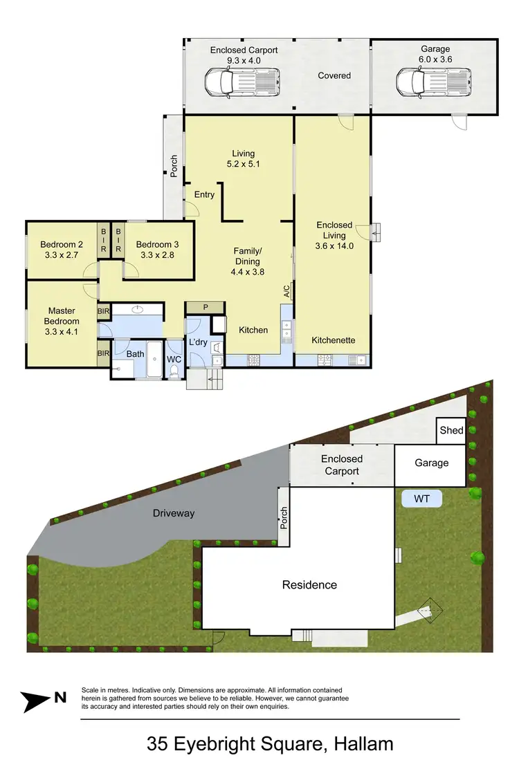 Floorplan of Homely house listing, 35 Eyebright Square, Hallam VIC 3803