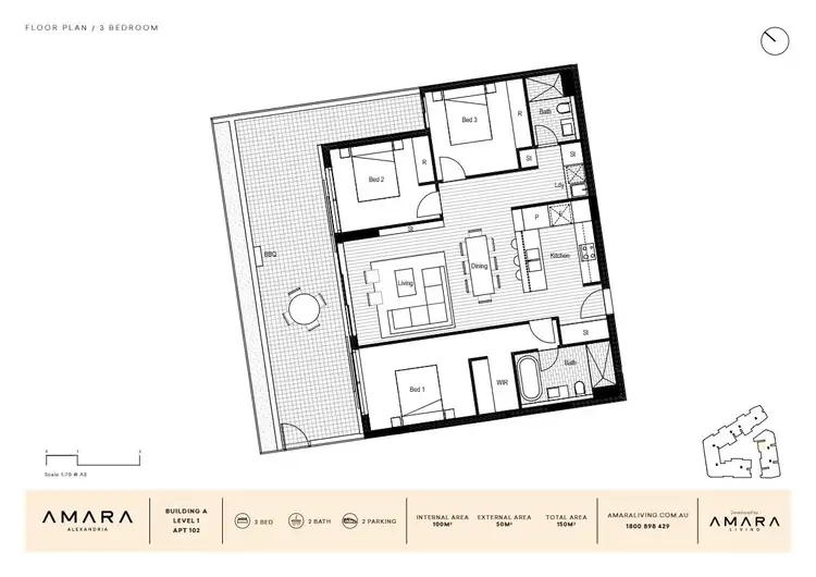 Floorplan of Homely apartment listing, 102A/39 Ralph Street, Alexandria NSW 2015