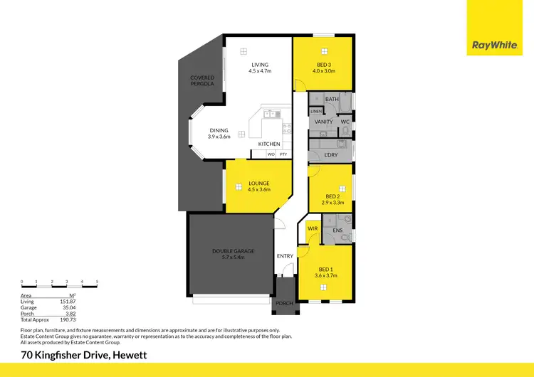 Floorplan of Homely house listing, 70 Kingfisher Drive, Hewett SA 5118