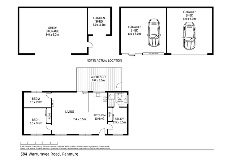 Floorplan of Homely house listing, 584 Warrumyea Road, Panmure VIC 3265