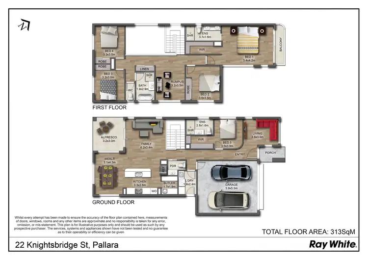 Floorplan of Homely house listing, 22 Knightsbridge Street, Pallara QLD 4110