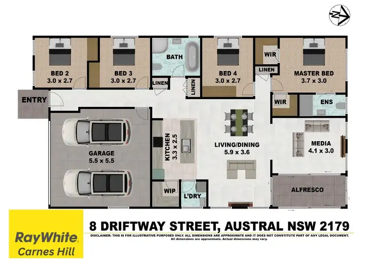 Floorplan of Homely house listing, 8 Driftway Street, Austral NSW 2179