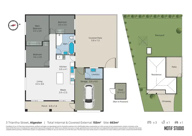 Floorplan of Homely house listing, 3 Triantha Street, Algester QLD 4115