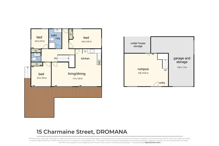 Floorplan of Homely house listing, 15 Charmaine Street, Dromana VIC 3936