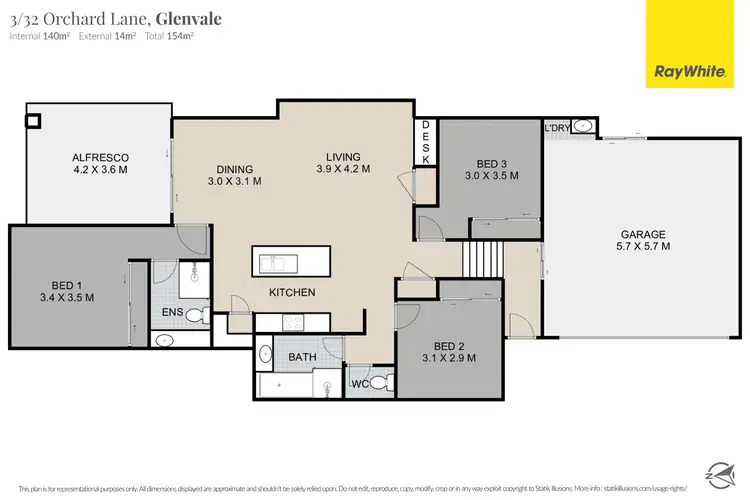 Floorplan of Homely unit listing, 3/32 Orchard Lane, Glenvale QLD 4350