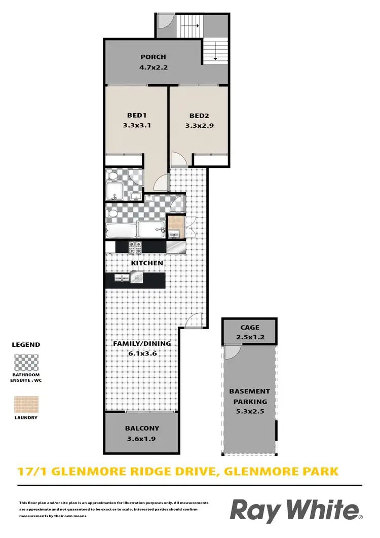 Floorplan of Homely apartment listing, 17/1 Glenmore Ridge Drive, Glenmore Park NSW 2745
