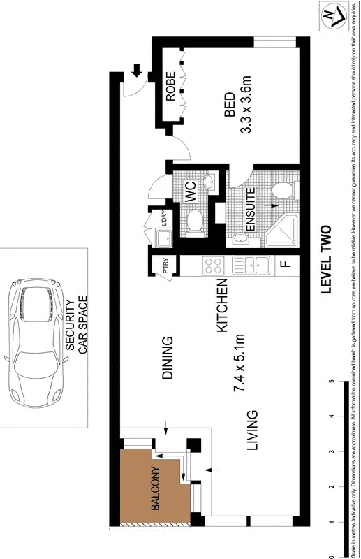 Floorplan of Homely apartment listing, 12/510 Miller Street, Cammeray NSW 2062