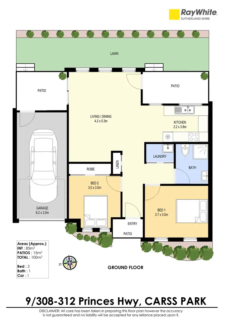 Floorplan of Homely villa listing, 9/308-312 Princes Highway, Carss Park NSW 2221