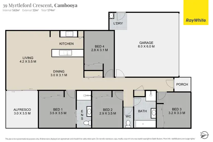 Floorplan of Homely house listing, 39 Myrtleford Crescent, Cambooya QLD 4358
