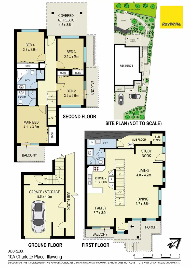 Floorplan of Homely semi-detached listing, 10A Charlotte Place, Illawong NSW 2234