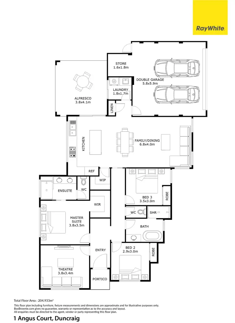 Floorplan of Homely house listing, 1 Angus Court, Duncraig WA 6023