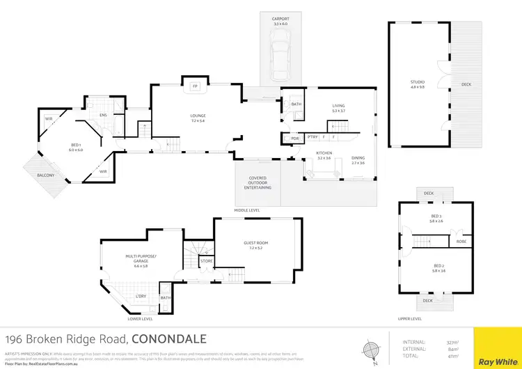 Floorplan of Homely rural property listing, 196 Broken Bridge Road, Conondale QLD 4552
