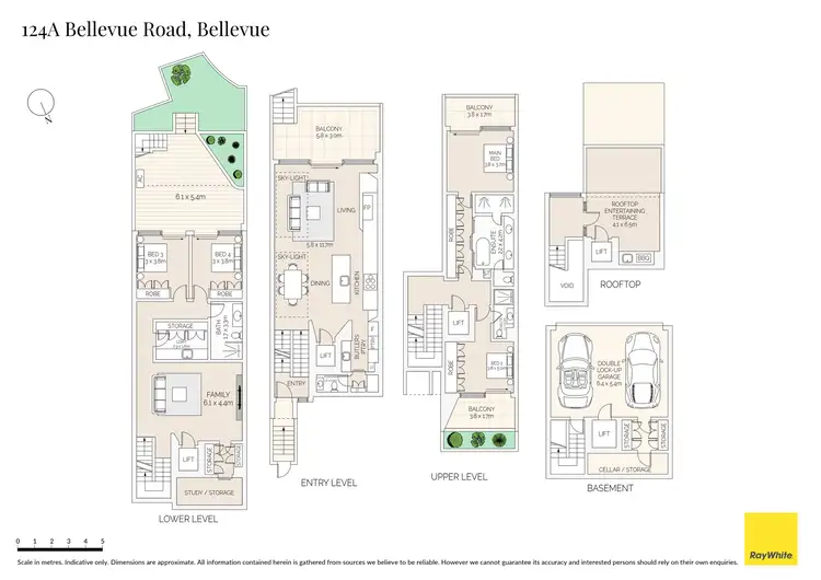 Floorplan of Homely townhouse listing, 124A Bellevue Road, Bellevue Hill NSW 2023