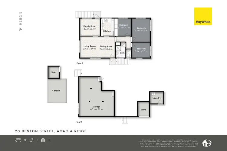 Floorplan of Homely house listing, 20 Benton Street, Acacia Ridge QLD 4110