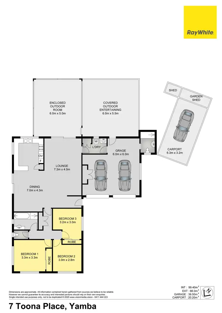 Floorplan of Homely house listing, 7 Toona Place, Yamba NSW 2464