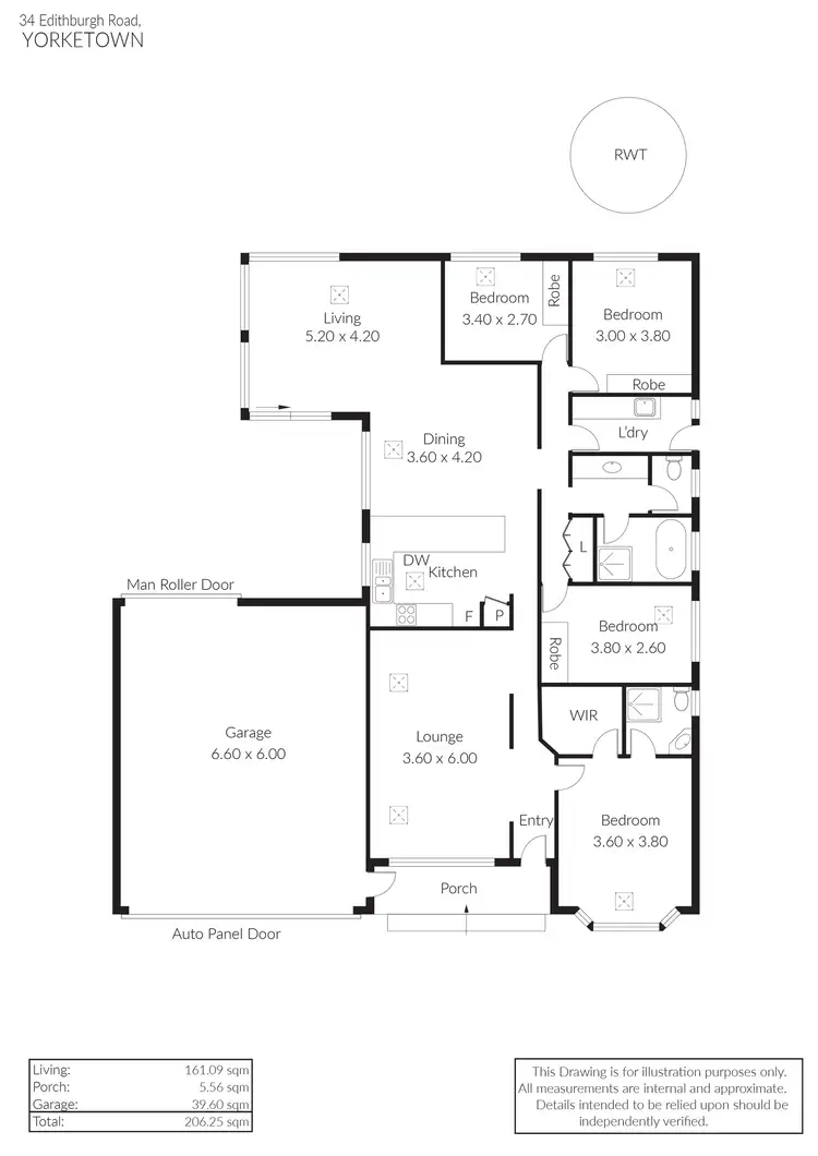Floorplan of Homely house listing, 34 Edithburgh Road, Yorketown SA 5576