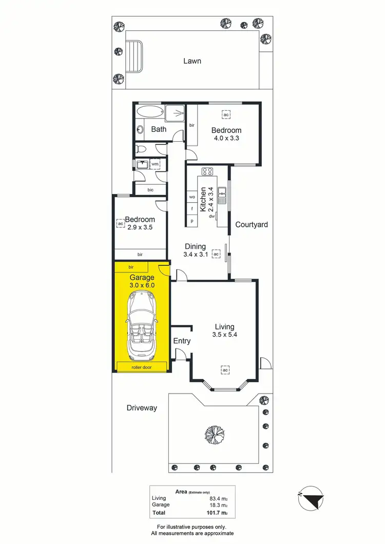 Floorplan of Homely unit listing, 4/41 Hill Avenue, Cumberland Park SA 5041