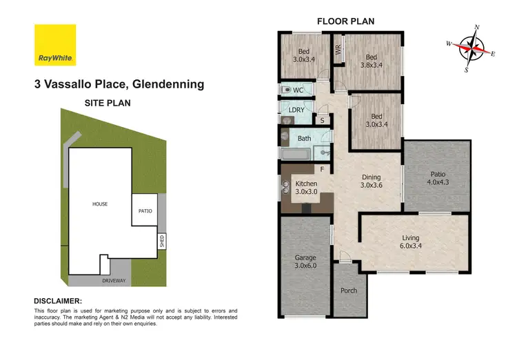 Floorplan of Homely house listing, 3 Vassallo Place, Glendenning NSW 2761