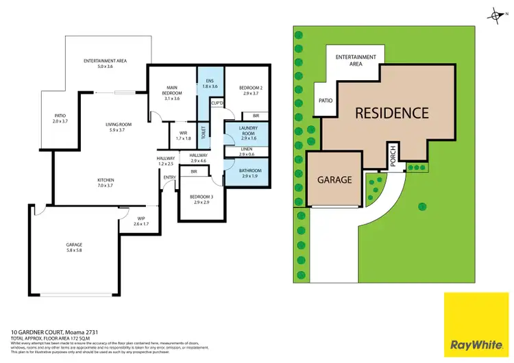 Floorplan of Homely house listing, 10 Gardner Court, Moama NSW 2731