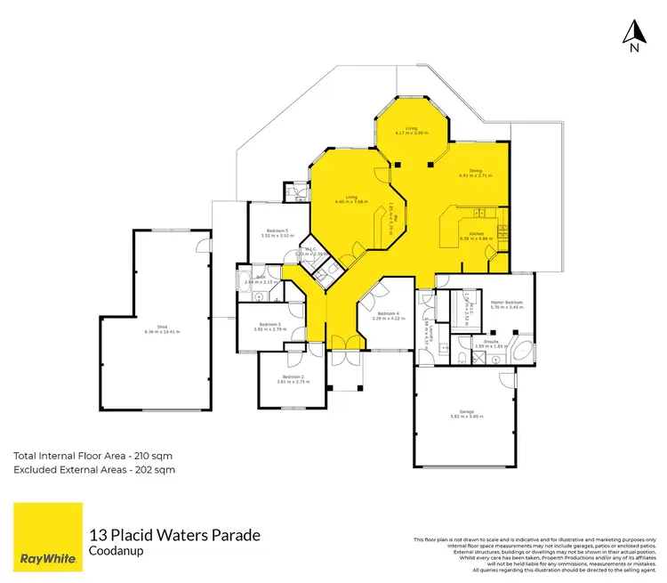Floorplan of Homely house listing, 13 Placid Waters Parade, Coodanup WA 6210