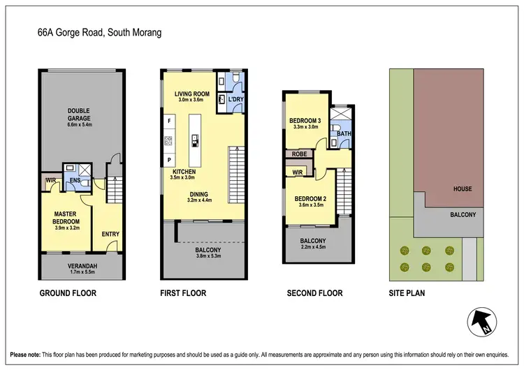 Floorplan of Homely townhouse listing, 66A Gorge Road, South Morang VIC 3752
