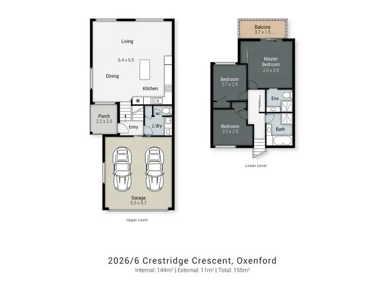 Floorplan of Homely house listing, 2026/6 Crestridge Crescent, Oxenford QLD 4210