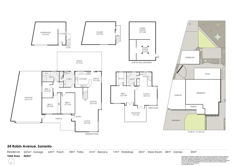 Floorplan of Homely house listing, 24 Robin Avenue, Sorrento WA 6020