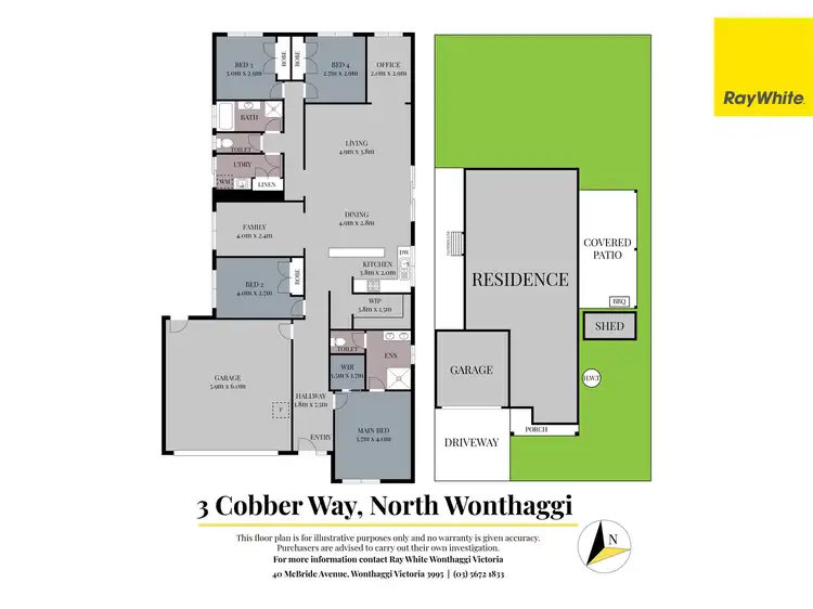 Floorplan of Homely house listing, 3 Cobber Way, North Wonthaggi VIC 3995