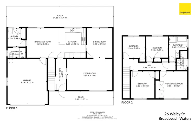 Floorplan of Homely house listing, 26 Welby Street, Broadbeach Waters QLD 4218