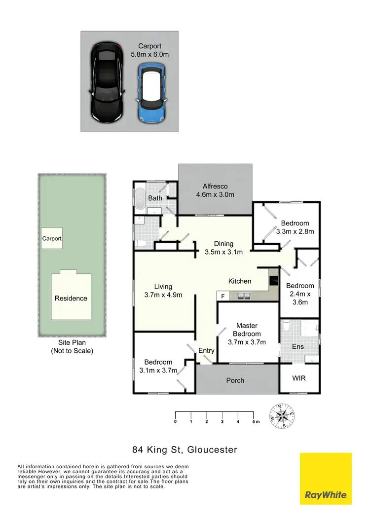 Floorplan of Homely house listing, 84 King Street, Gloucester NSW 2422