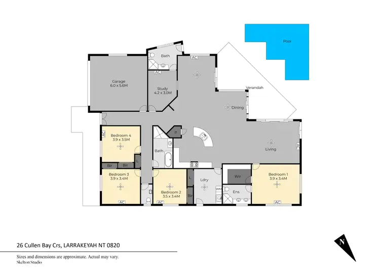 Floorplan of Homely house listing, 26 Cullen Bay Crescent, Larrakeyah NT 820