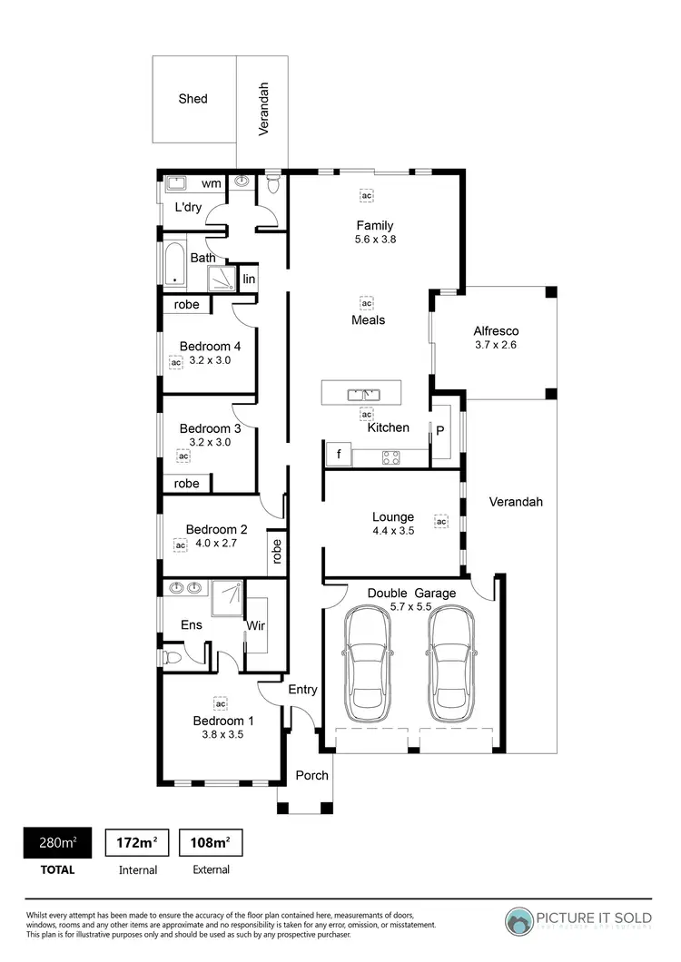 Floorplan of Homely house listing, 13 Lillypilly Walk, Andrews Farm SA 5114