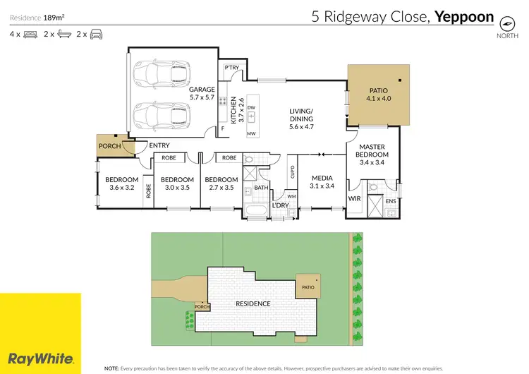 Floorplan of Homely other listing, 5 Ridgeway Close, Yeppoon QLD 4703