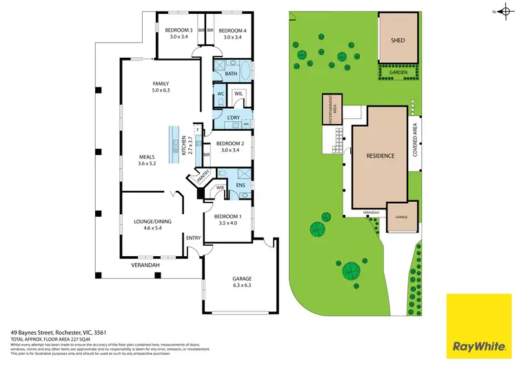 Floorplan of Homely house listing, 49 Baynes Street, Rochester VIC 3561