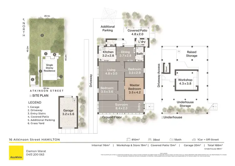 Floorplan of Homely house listing, 16 Atkinson Street, Hamilton QLD 4007