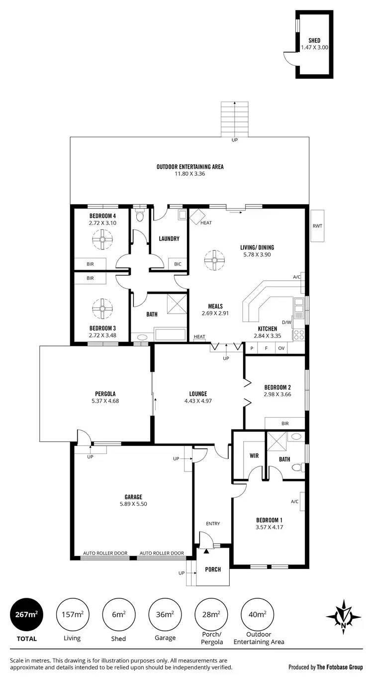 Floorplan of Homely house listing, 6 Margaret Cutten Grove, Aberfoyle Park SA 5159