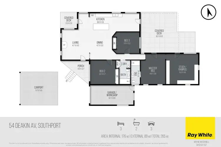 Floorplan of Homely house listing, 54 Deakin Avenue, Southport QLD 4215