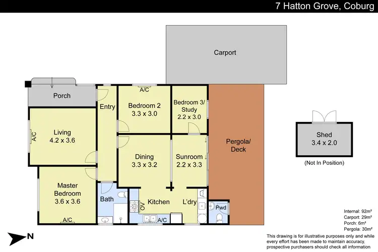 Floorplan of Homely house listing, 7 Hatton Grove, Coburg VIC 3058