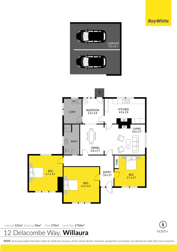 Floorplan of Homely house listing, 12 Delacombe Way, Willaura VIC 3379